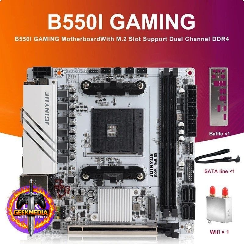 Placa mãe JINGYUE B550I ITX GAMING