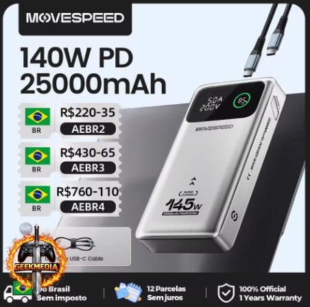 Movespeed M25 Pro - 25.000mAh 140W