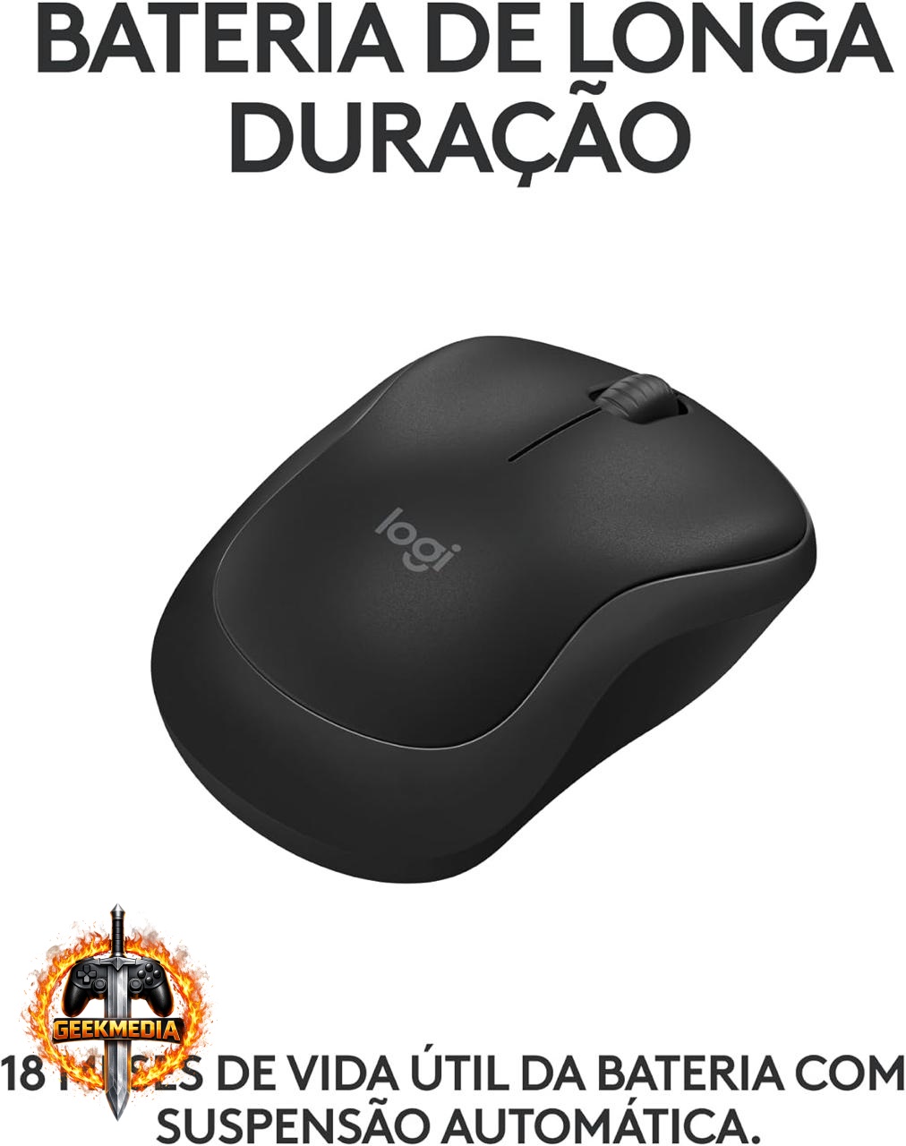 Mouse Sem Fio Logitech M240 Bluetooth