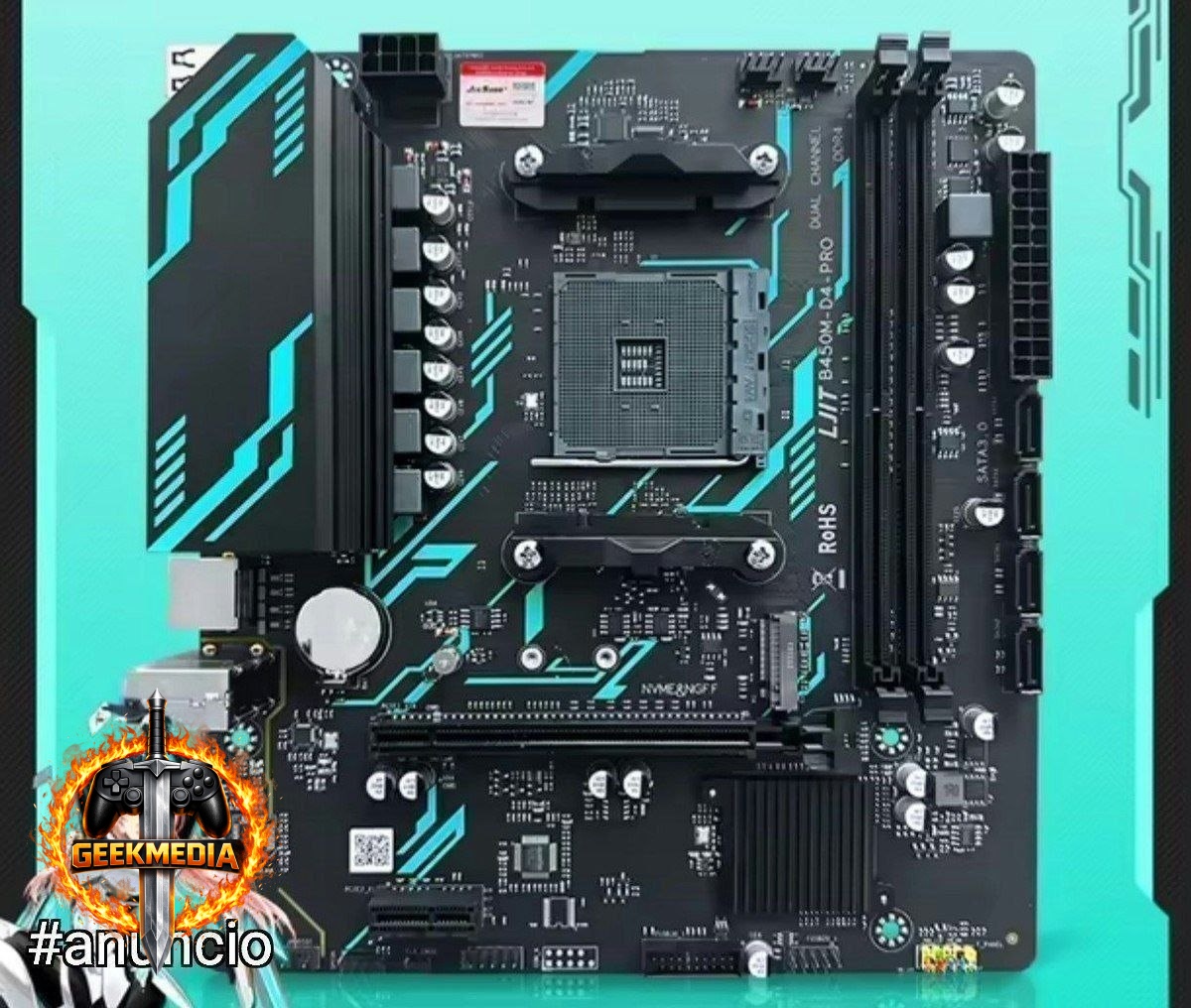 Placa mãe B450M D4 PRO Jieshuo