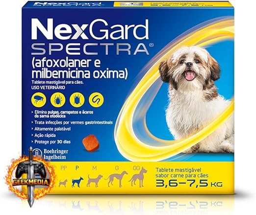 NexGard SPECTRA Antipulgas e Vermífugos para Cães