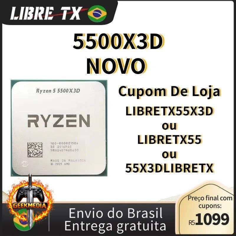Processador Ryzen 5 5500X3D