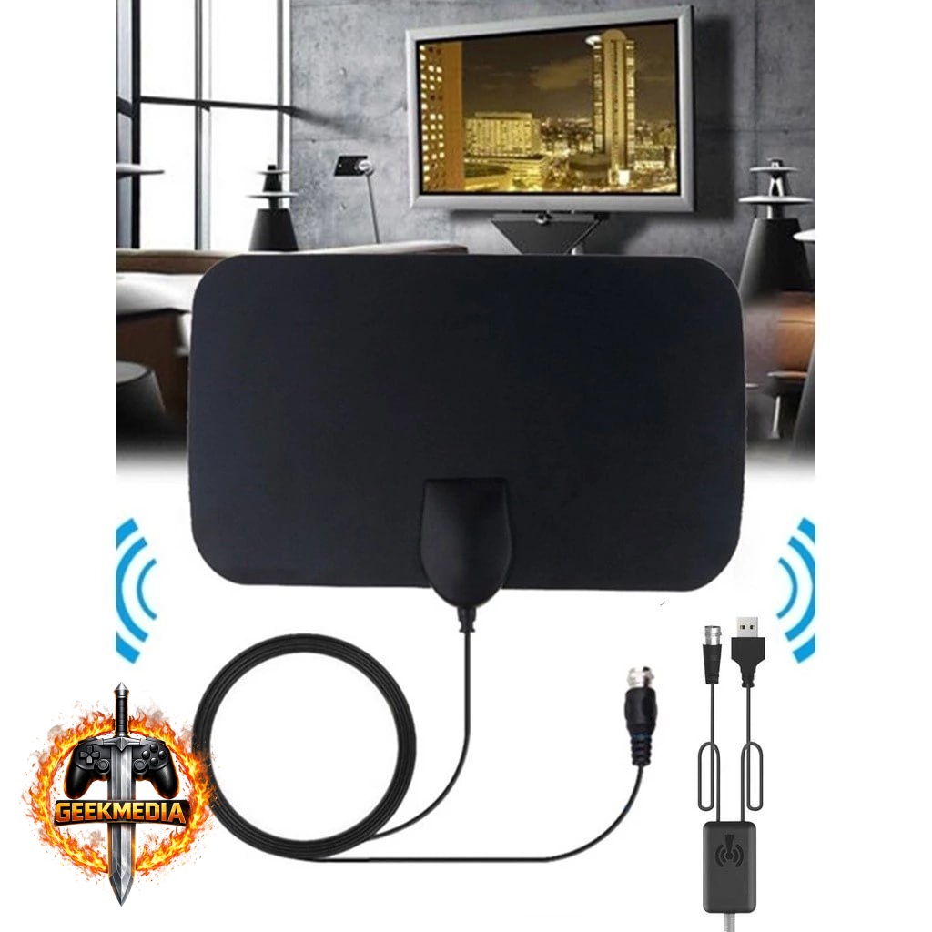 Antena TV Digital 4K com Amplificador