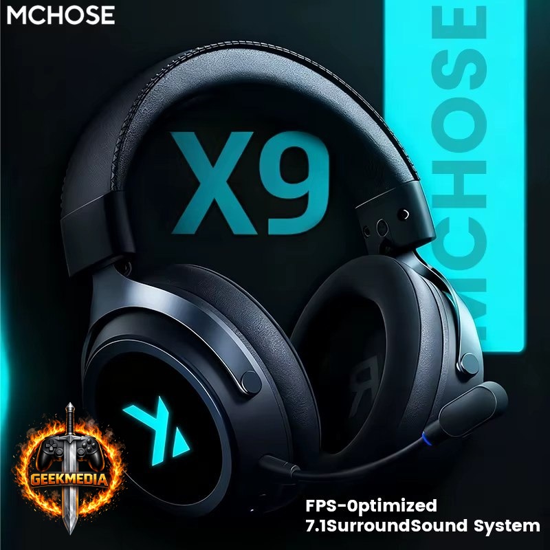 Headset Sem Fio Mchose X9 RGB