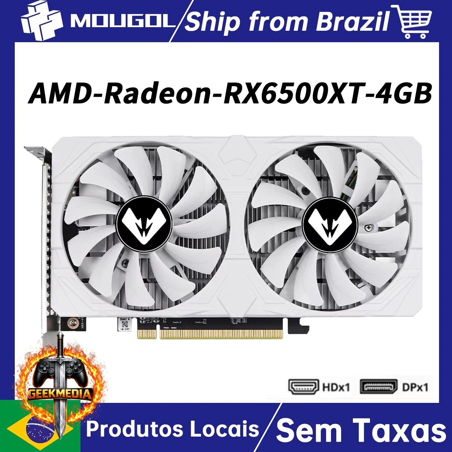 Placa Gráfica MOUGOL AMD Radeon RX 6500XT 4GB GDDR6