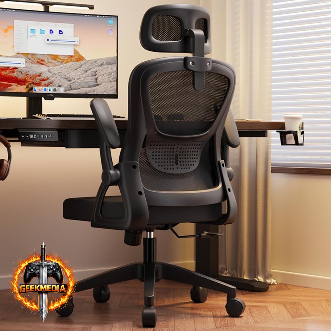 Cadeira de Escritório Astrella Nova Preta Ergonômica