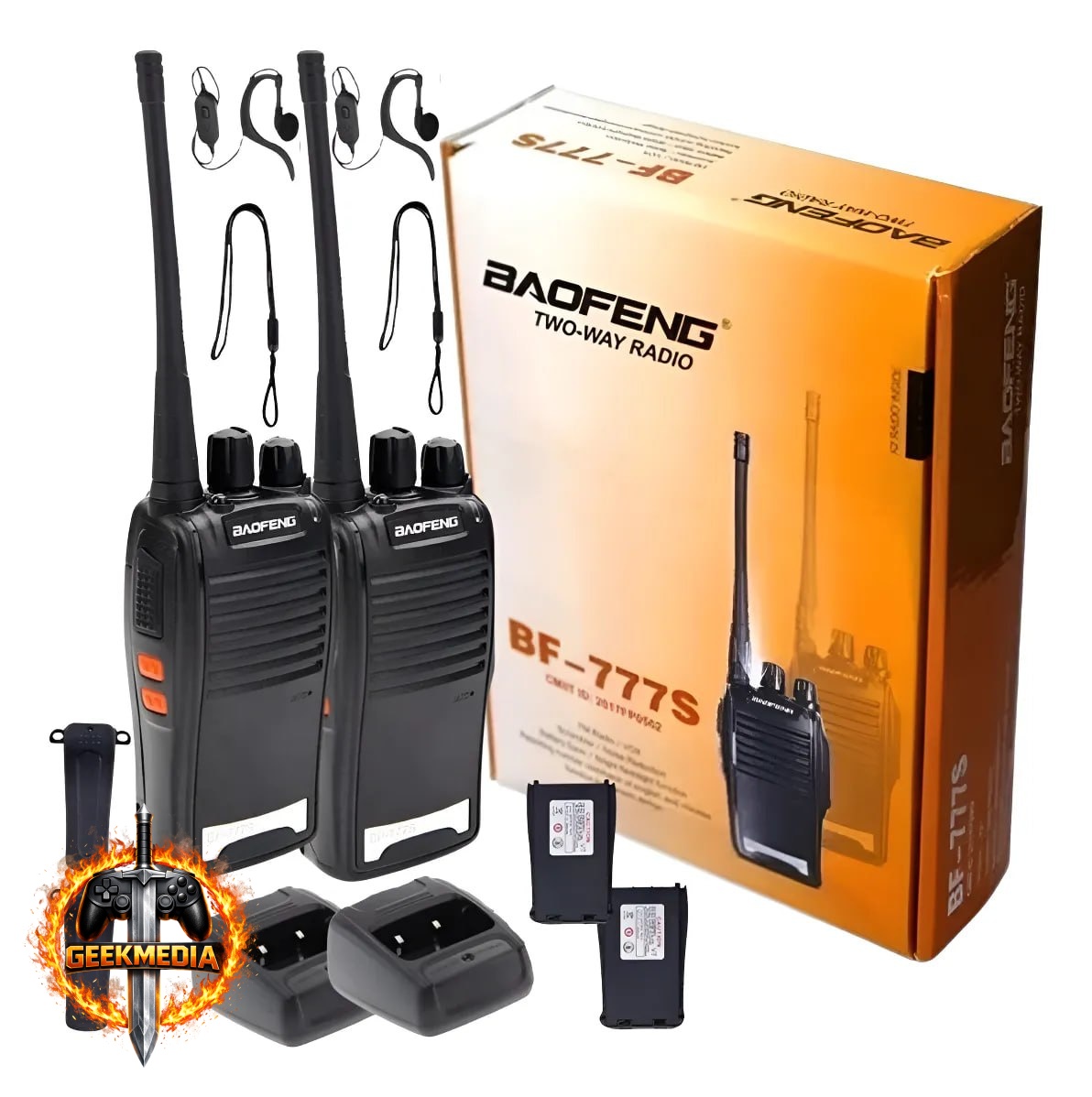 Baofeng 777s - Kit Par 2 Rádios Walk Talk