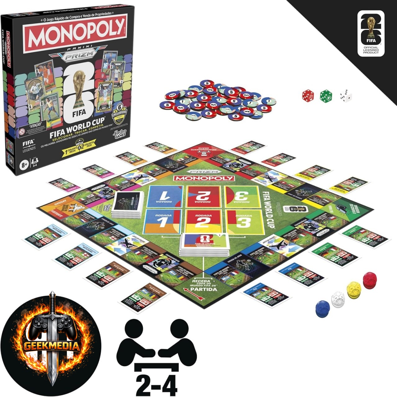 Monopoly Panini Prizm Copa do Mundo FIFA