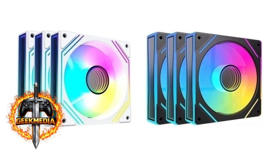 Kit Ventoinhas Acegeek Neon ARGB 3x120mm Branco