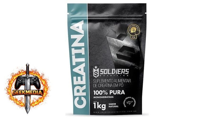Creatina Suplemento Monohidratada em Pó Soldiers Nutrition 1KG