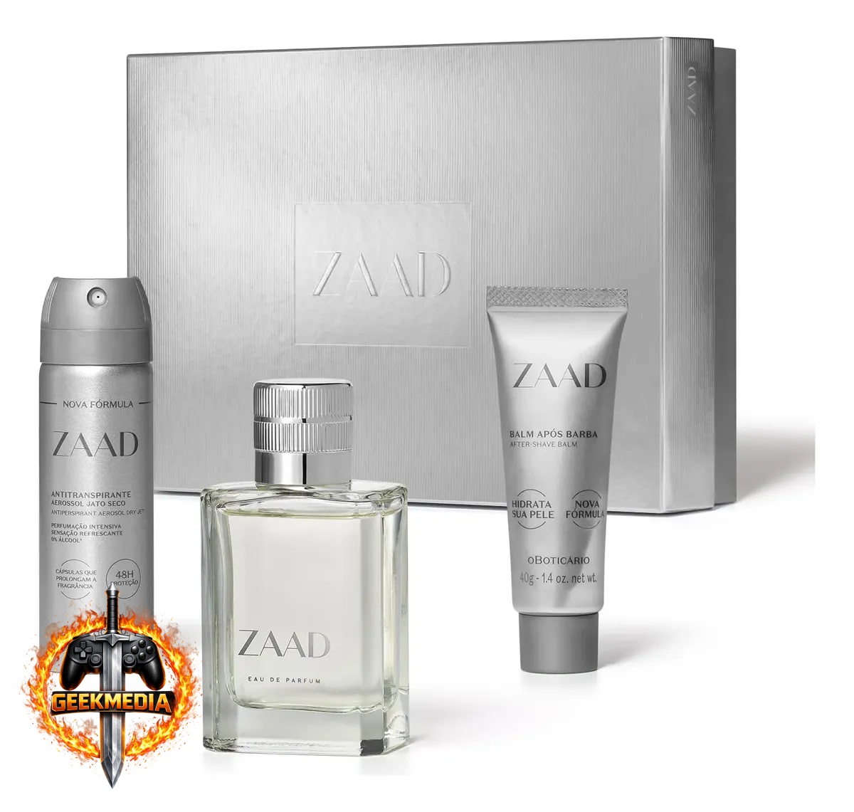 KIT COM 3 ITENS COMPLETOS - O Boticário Zaad 50ml