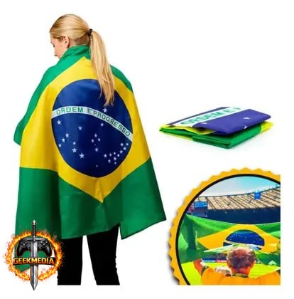 Bandeira do Brasil Grande 1,50 x 0,90cm