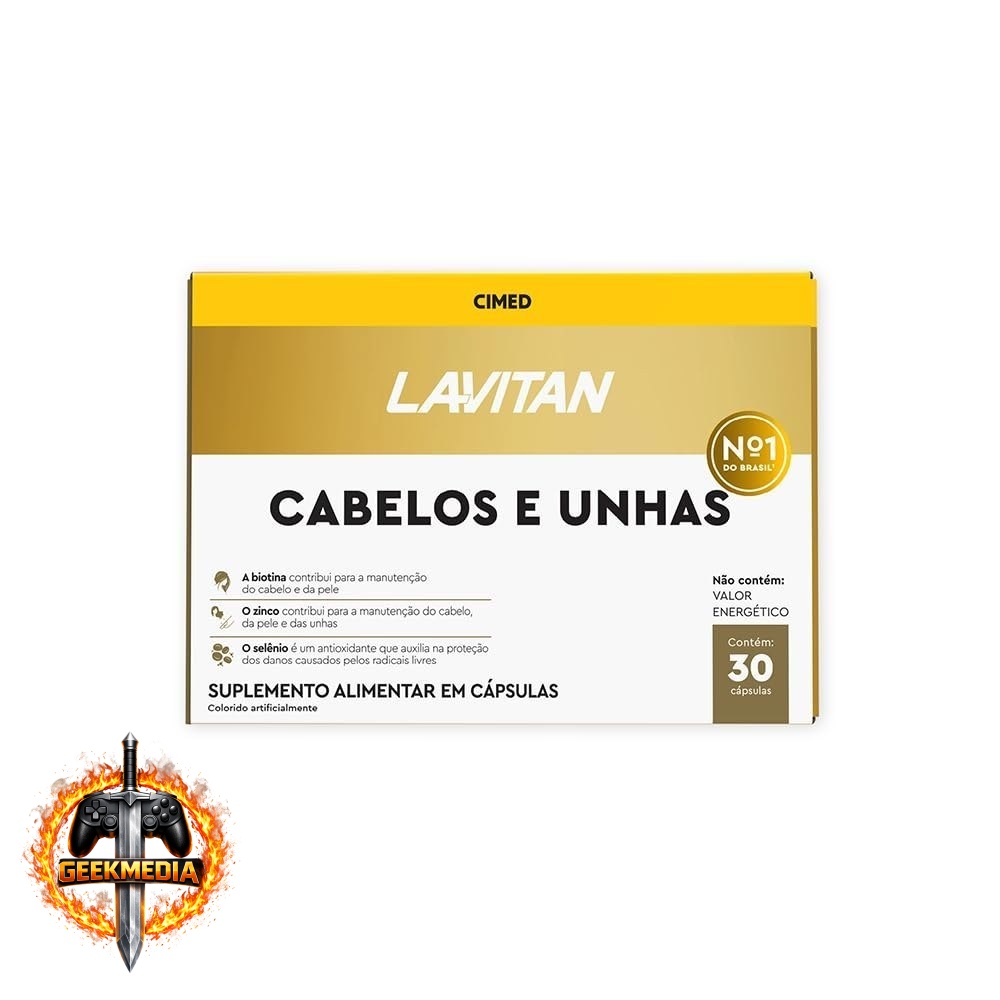 2x Vitaminas Cabelos e Unhas Lavitan, 30 cápsulas, CIMED
