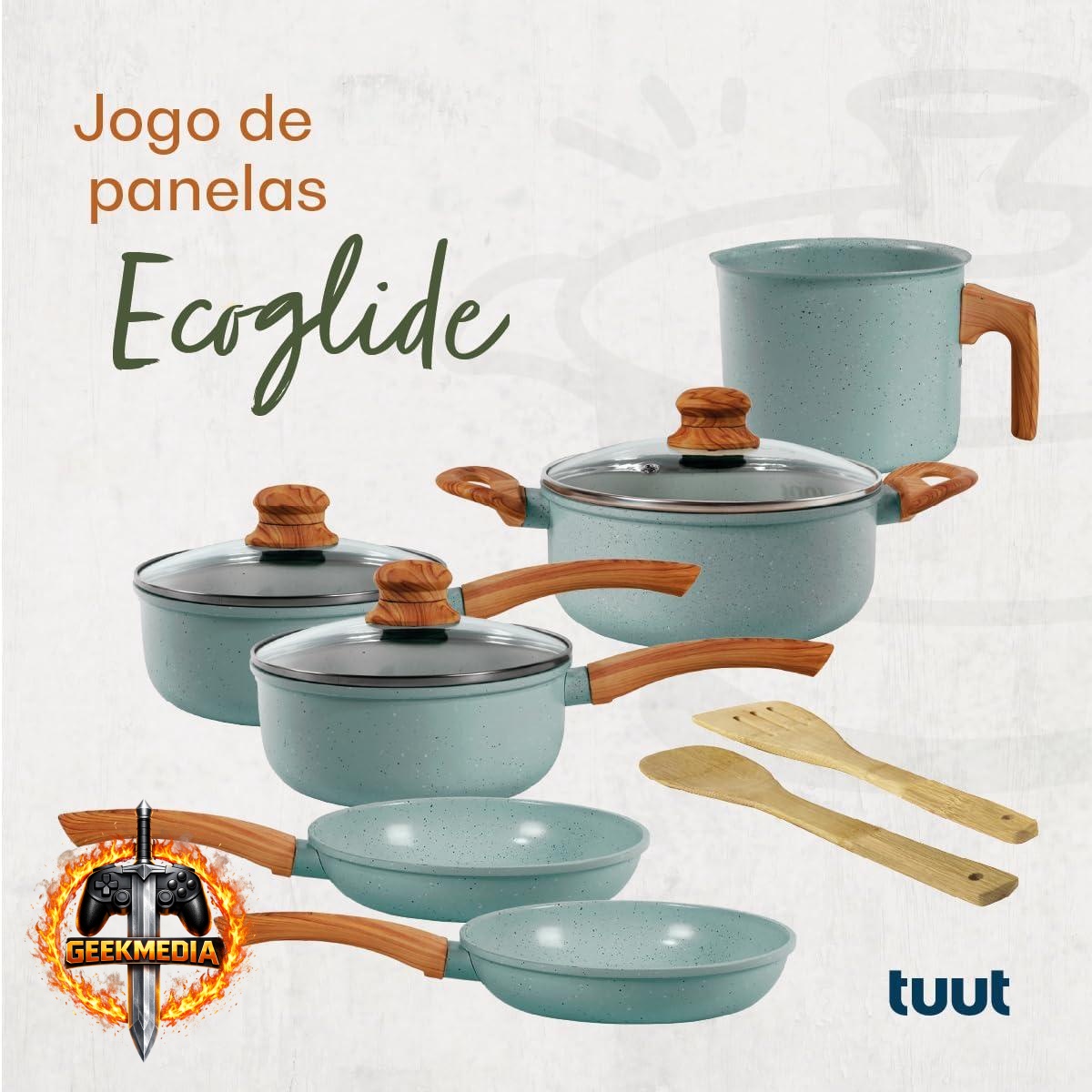 Jogo de Panelas Tuut Marble 8 Peças Revestimento Cerâmico