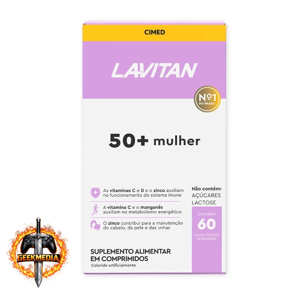 2x Multivitamínico Lavitan 50 Mulher 60 Comprimidos