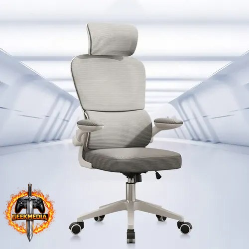 Cadeira Escritório Ergonômica Python Fly B07 Cinza