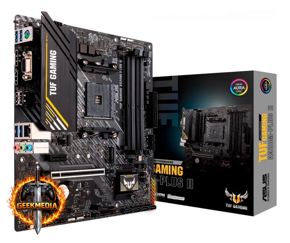 Placa Mãe Asus TUF Gaming A520M-PLUS II DDR4