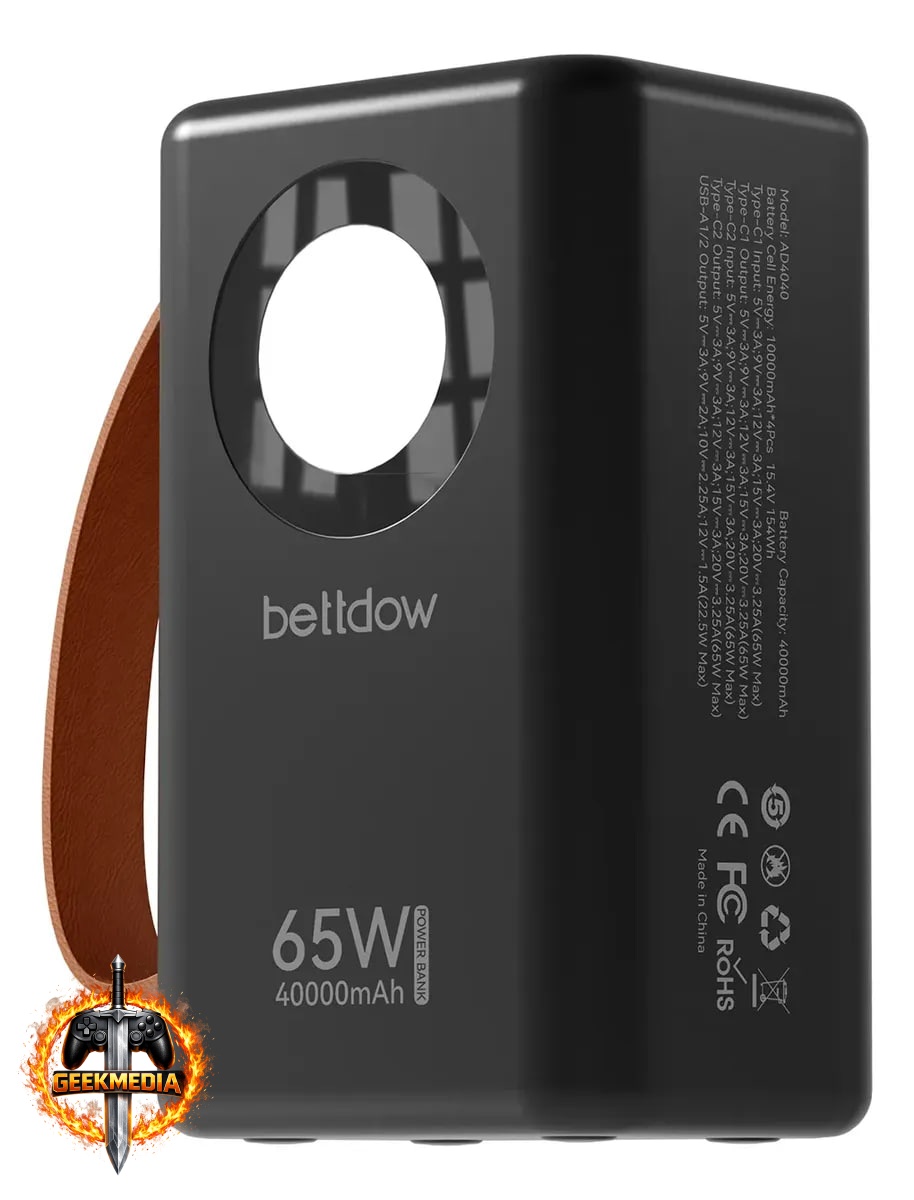 Powerbank 40000mah Carregador 65w Portátil Carga Rápida Beltdow