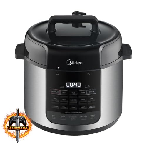 Panela de Pressão Elétrica 5L NutriPro Inox Midea