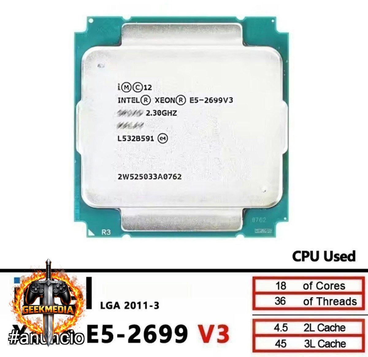 Processador Xeon E5 2699 v3