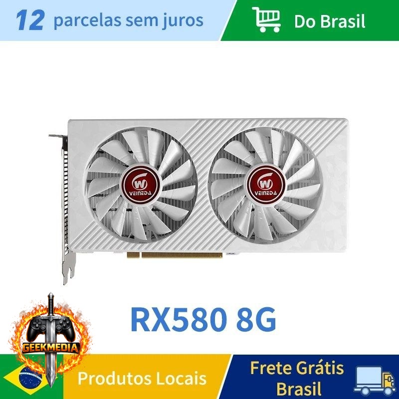 Placa de Vídeo Veineda RX 580 8GB 2048SP (Usada)