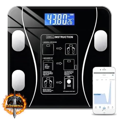 Balança Digital Bioimpedância Corporal Bluetooth com App