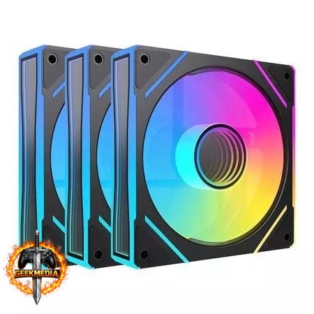 Kit Ventoinhas Acegeek Silverline ARGB 3x120mm