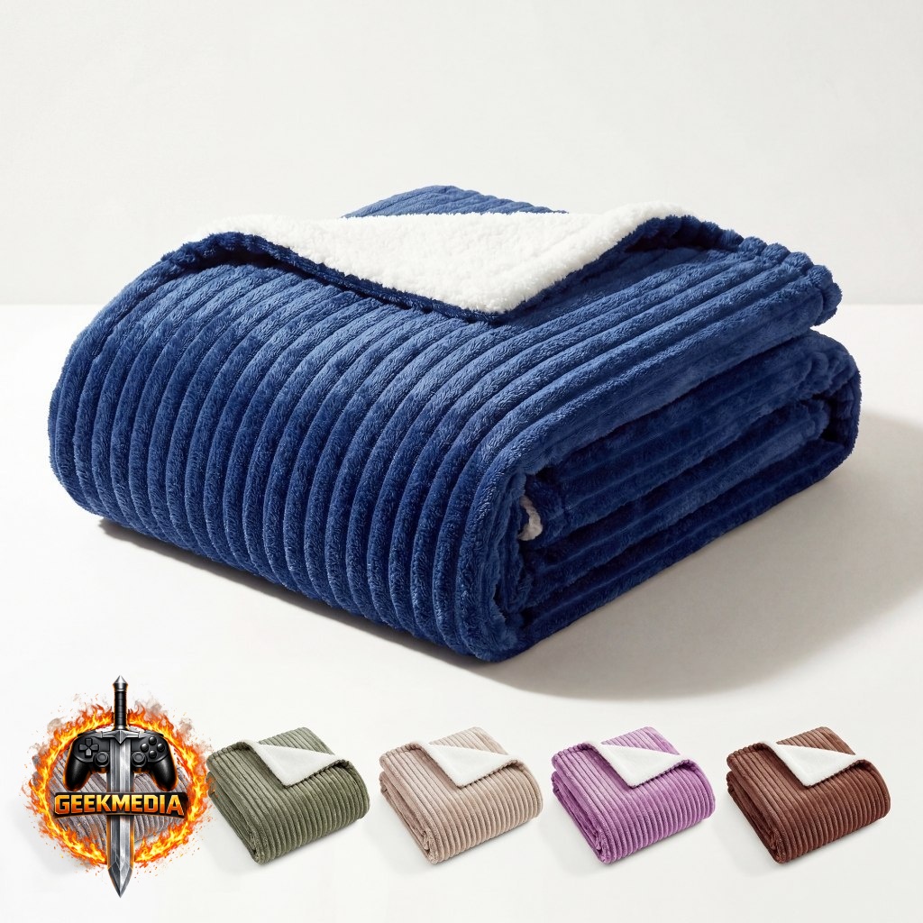 Cobertor Sherpa Casal 2,20x1,80 Grossa Manta Quentinha Coberta Queen