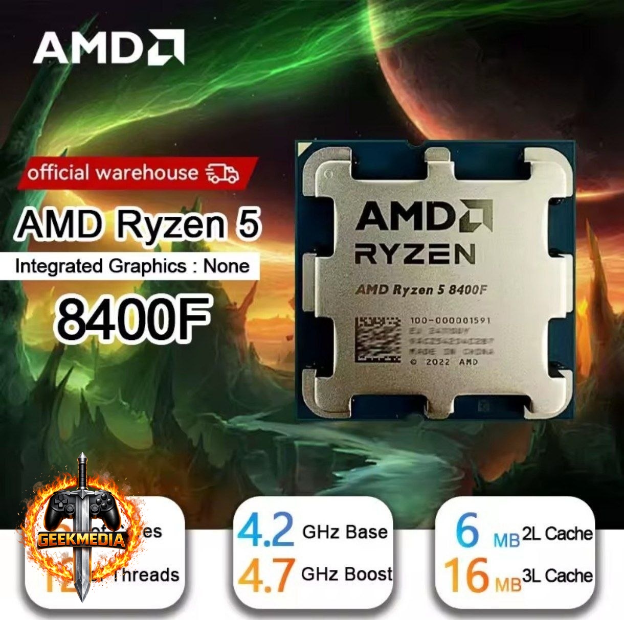 Processador AMD Ryzen 5 8400F