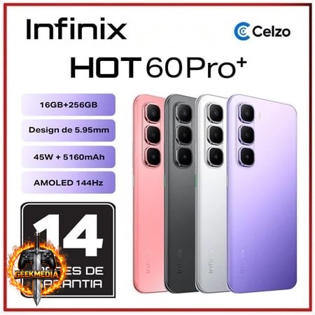 Smartphone Infinix Hot 60 Pro 8GB RAM 256GB NFC