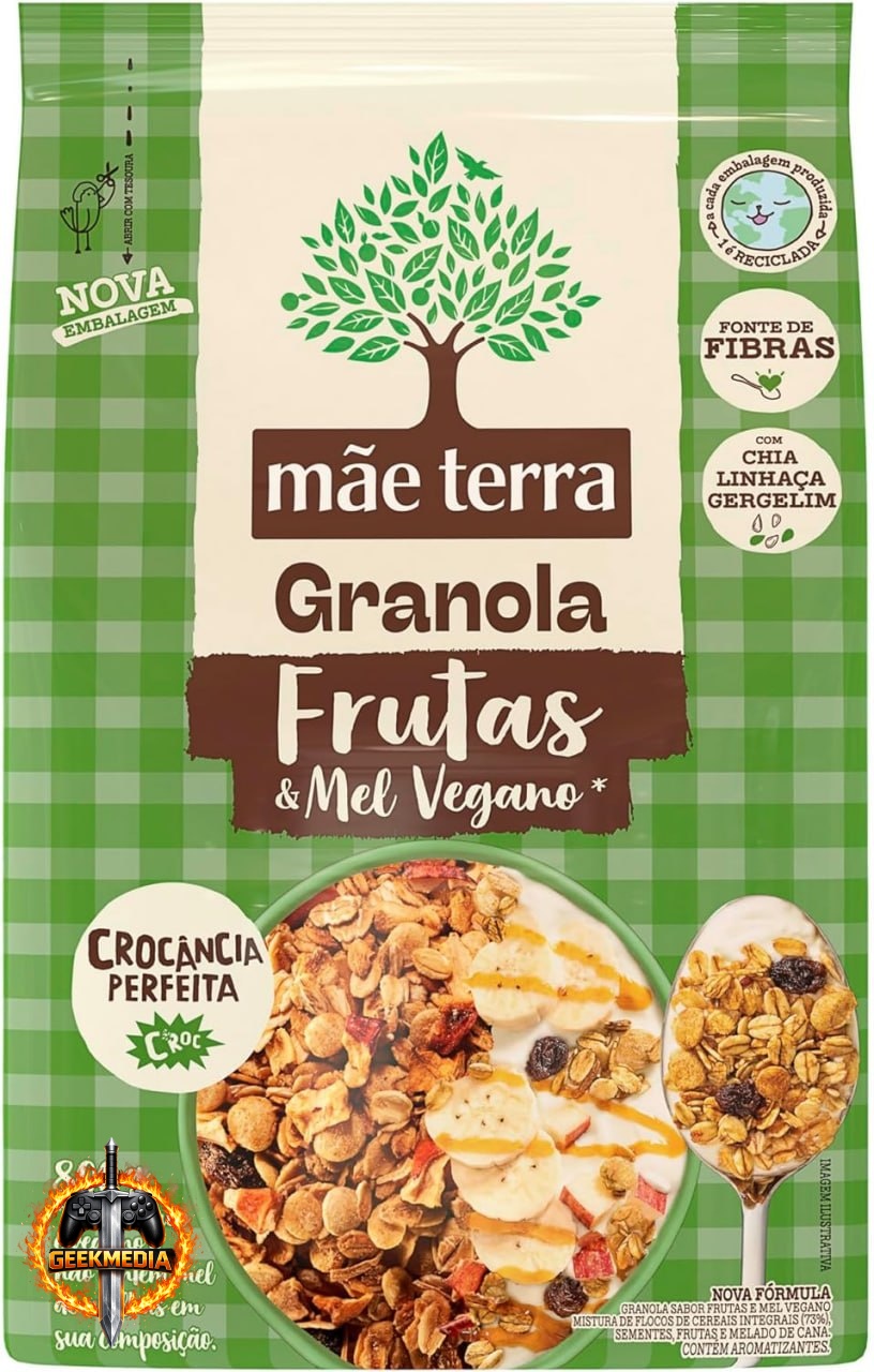 Mãe Terra Granola Frutas e Mel Sem Açúcar 800g