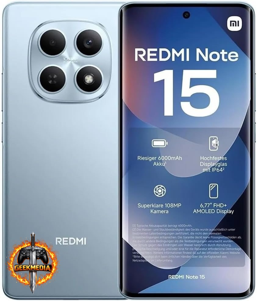 Smartphone Xiaomi Redmi Note 15 256GB 8GB RAM Azul