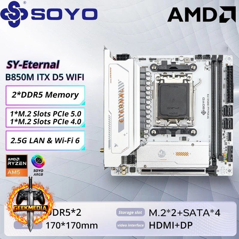 Placa mãe Soyo b850I ITX
