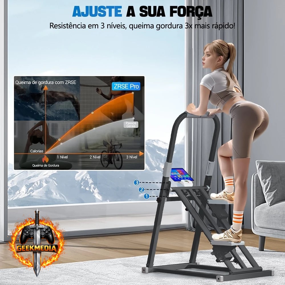 Simulador de Escada e Caminhada Dobrável