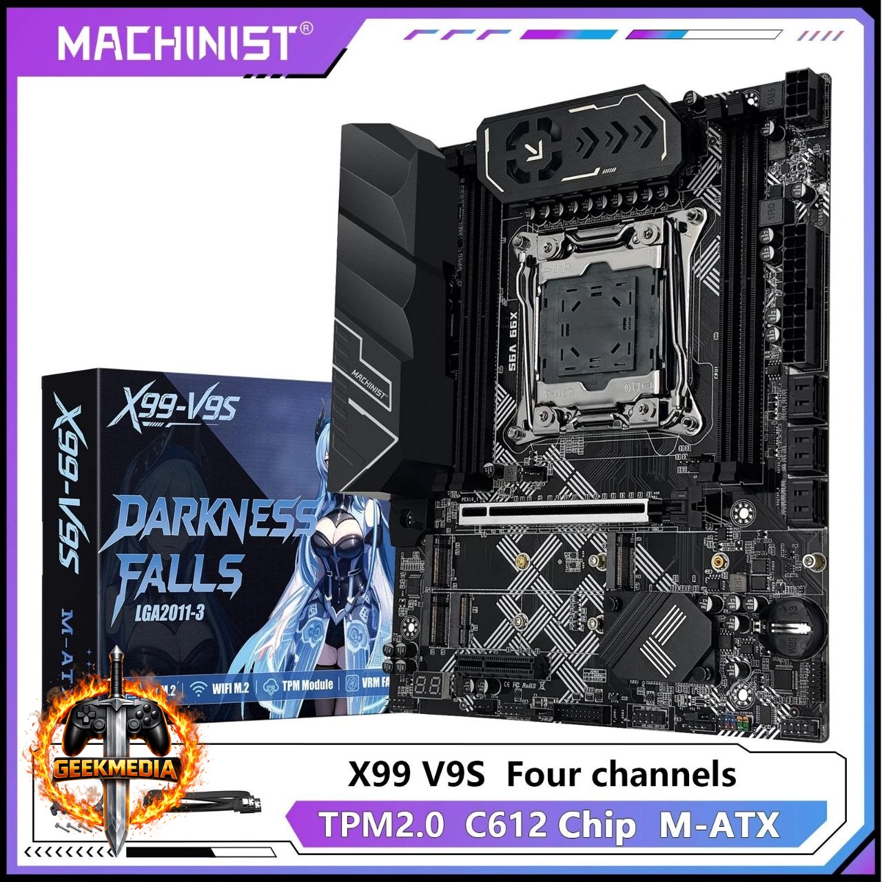 Placa-mãe MACHINIST X99 V9S LGA 2011-3 DDR4