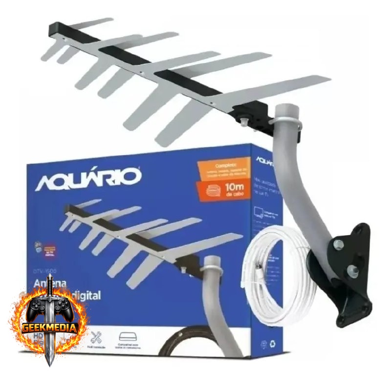 Aquário DTV-1500 - Antena Externa Digital  Acessórios