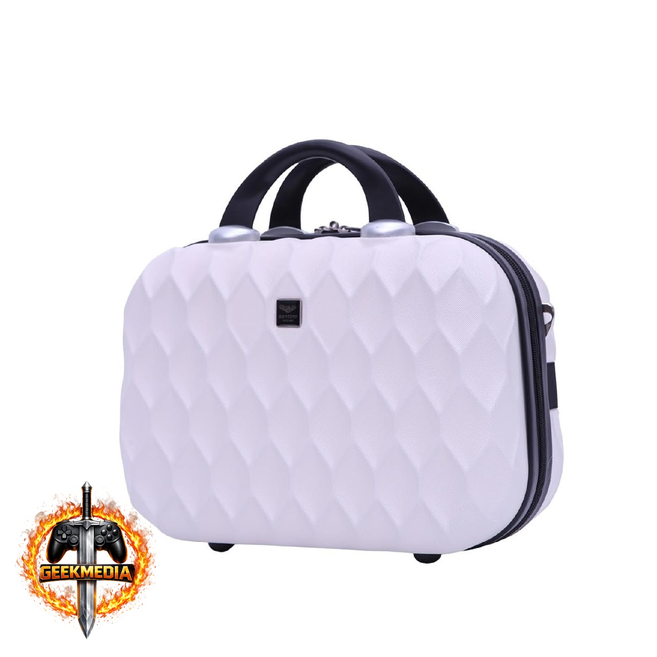 Frasqueira de Viagem Santino Marselha Off-White ABS Rígida