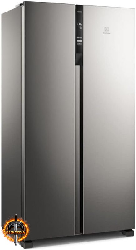 Geladeira Electrolux Side by Side Efficient 435L Autosense Inox