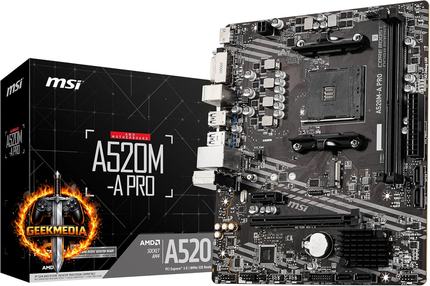 Placa Mãe MSI A520M-A PRO