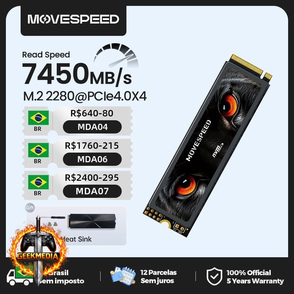 SSD Nvme Movespeed 1TB Gen4