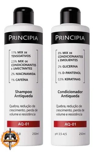 Kit Principia Shampoo e Condicionador Antiqueda AQ-01 250mL
