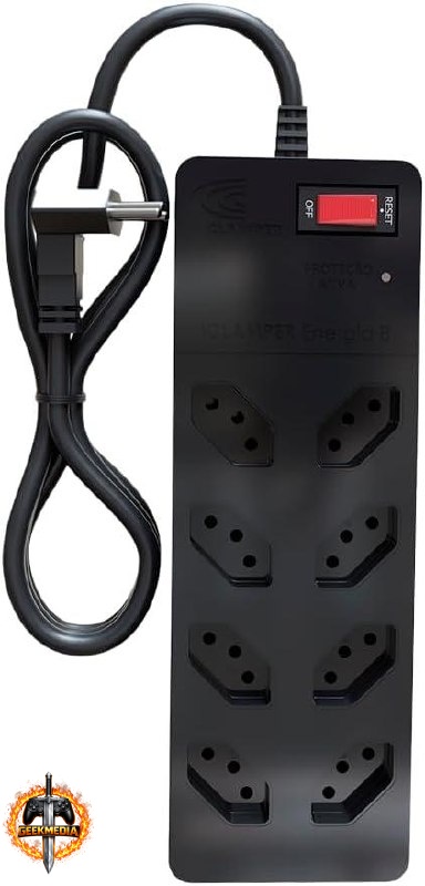 Filtro de Linha iCLAMPER Energia 8 Tomadas