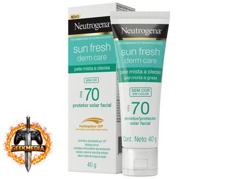 Protetor Solar Neutrogena Sun Fresh Derm Care Facial FPS70