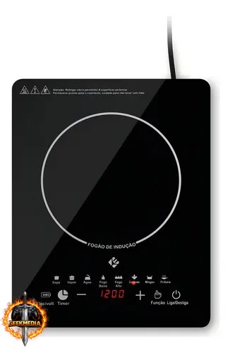 Cooktop De Indução 1 Boca Preto