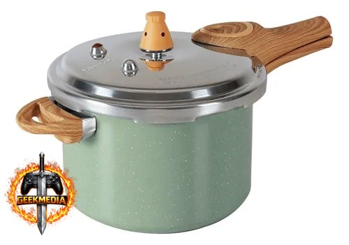 Panela De Pressão Brinox Indução Antiaderente Verde Botanika 4,2L