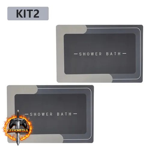 Kit 4 Tapetes Mágicos Ultra Absorventes Para Banheiro