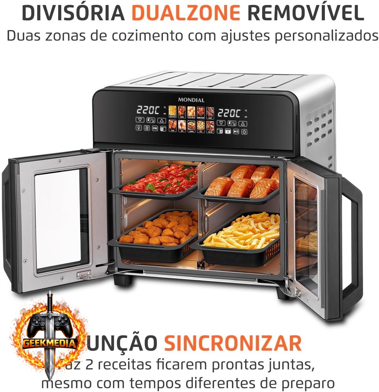 Air Fryer Forno Mondial French Door 25L 220V