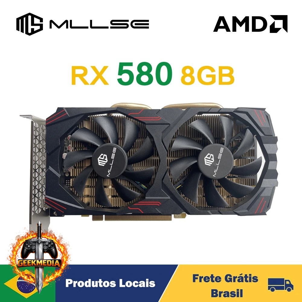 Placa de Vídeo RX 580 8GB
