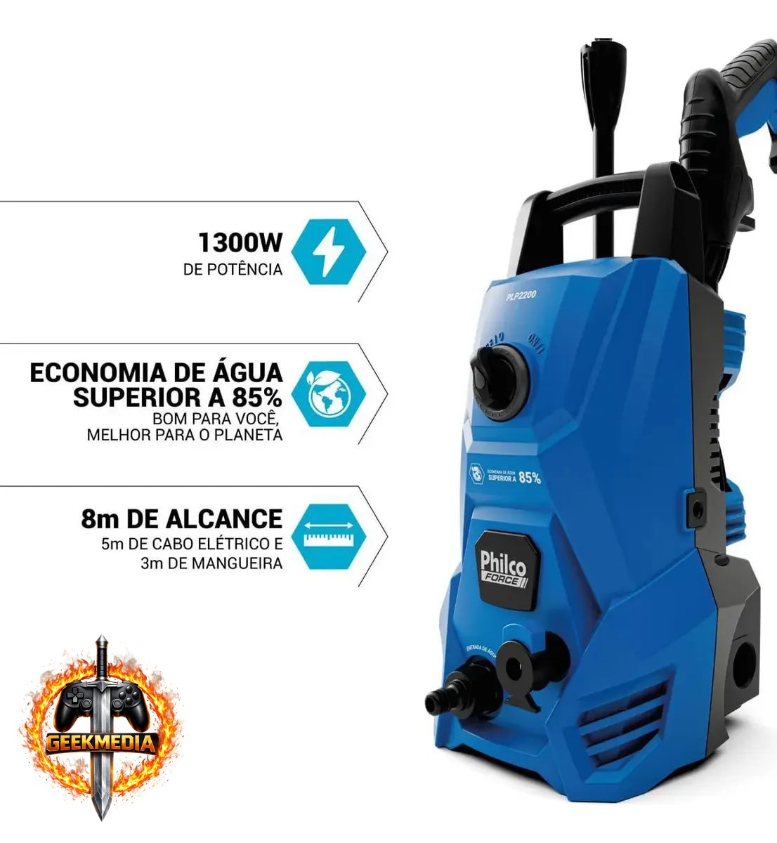 Philco PLP2200 - 1300W 1300 PSI - Lança Regulável 220v