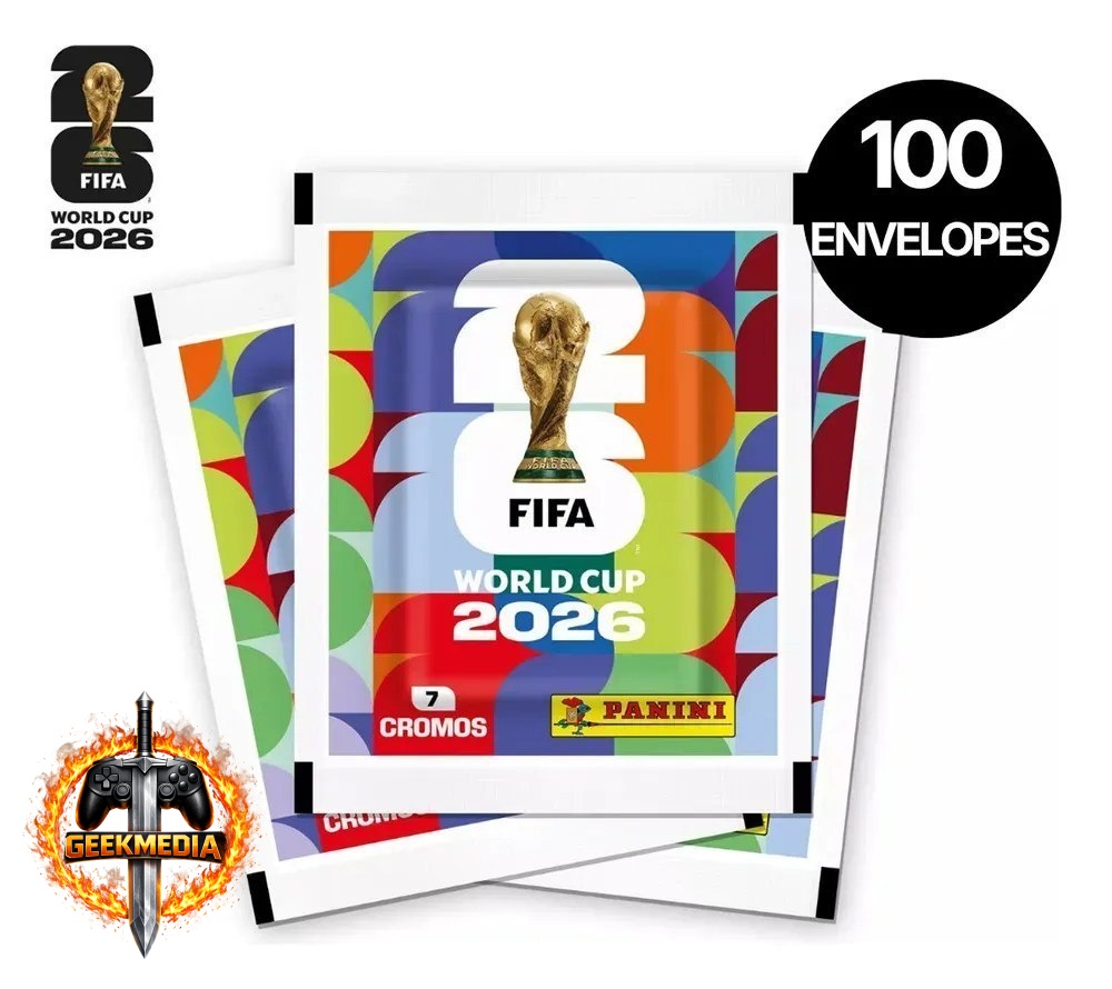 100 Envelopes Figurinhas Copa Do Mundo 2026 Original Panini